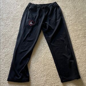 Nike Black Track Pants with Emblem Size M